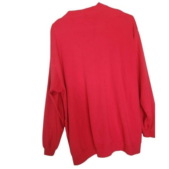 Vintage Levi's Womens Red Soft Button Sweater with Pockets sz L Preppy Academia - Picture 4 of 5